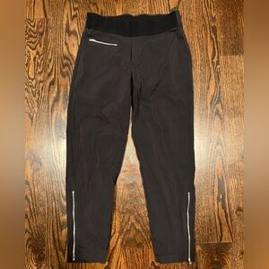 Athleta Black Joggers with Zipper Details – Size 6